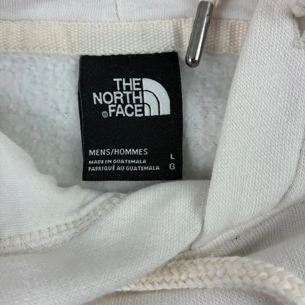 The North Face Logo Men's Hoodie Cream Color Large